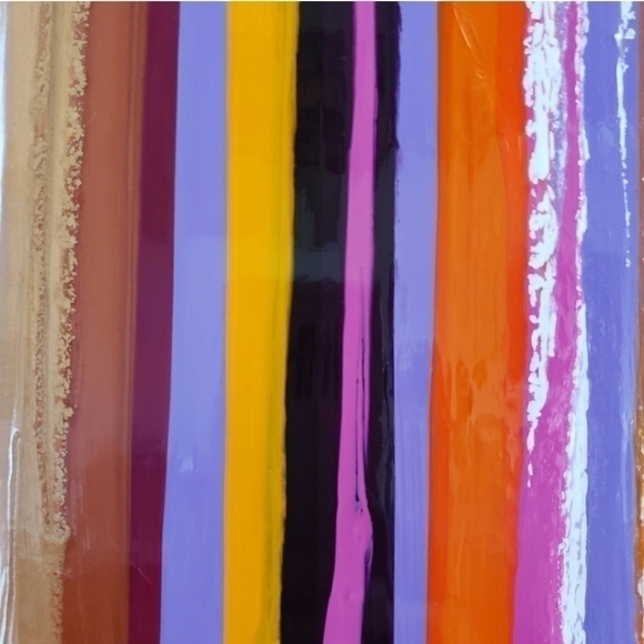 Fluid Art Acrylic Paintings Wooden Panel 20L x 10H x 1.5W - Picture 8 of 8